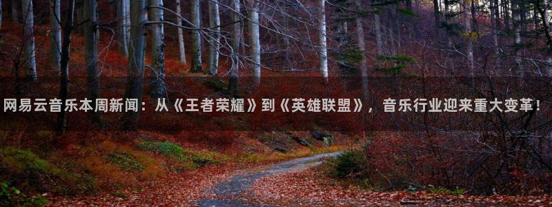 赢咖娱乐测速登陆：网易云音乐本周新闻：从《王者荣耀》到《英雄